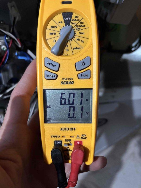 Completed cooling maintenance on air handler unit as part of club membership visit. Performed electrical diagnostics using multimeter to verify proper voltage and frequency readings at 60 Hz, inspected control board circuitry and LED indicators for proper operation, and tested all electrical connections and components. All systems operating within normal parameters. Updated membership to heating maintenance for next scheduled visit.