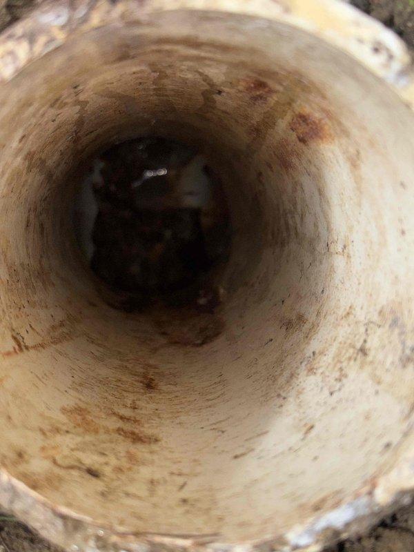 Responded to a clogged toilet caused by wipes. Accessed the exterior cleanout and cleared the blockage from the drainage line. System tested and restored to proper working order.