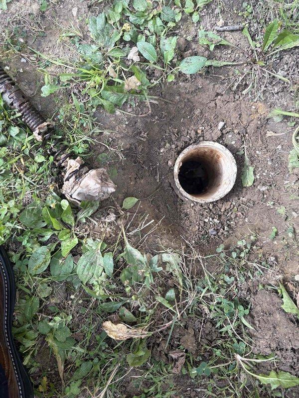 Responded to a clogged toilet caused by wipes. Accessed the exterior cleanout and cleared the blockage from the drainage line. System tested and restored to proper working order.