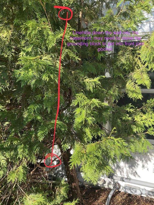 Conducted pre-installation site assessment and reviewed installation specifications with customer. Evaluated indoor unit placement in bedroom, confirming 6'4" wall clearance in back right of house with short lineset run required. Assessed outdoor unit location near existing landscaping, identifying routing path for refrigerant lines around evergreen tree to minimize visual impact. Documented site conditions and measurements to ensure proper equipment sizing and efficient installation planning.