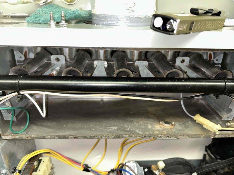 Completed heating maintenance club visit on gas furnace and air handler system. Performed thorough inspection of burner assembly, heat exchanger, and combustion chamber components. All burners firing properly with even flame pattern across manifold. Verified gas supply line and connections secure with no leaks detected. Inspected electrical components including ignition system wiring and control connections - all connections tight and functioning correctly. 

Examined blower motor assembly and squirrel cage fan wheel for proper operation. Motor operating smoothly with no unusual noise or vibration. Blower wheel clean and free of debris buildup. Verified all electrical connections to motor secure and intact. System airflow within normal parameters. All safety controls tested and operational. Unit left in proper working condition.