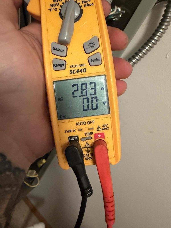 # Heating System Tune-Up

Completed comprehensive heating maintenance on a 3-year-old Trane system. Performed standard tune-up procedures including system diagnostics, pressure differential measurements showing -49.2 and 16.2 readings, and electrical current draw verification at 2.83 amps. All measurements within manufacturer specifications, system operating properly.