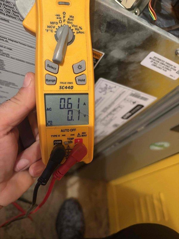 Completed prepaid club maintenance visit on air handler system. Performed diagnostic testing using digital multimeter to verify electrical readings and amp draw on unit components. Conducted standard preventive maintenance inspection per club membership agreement.