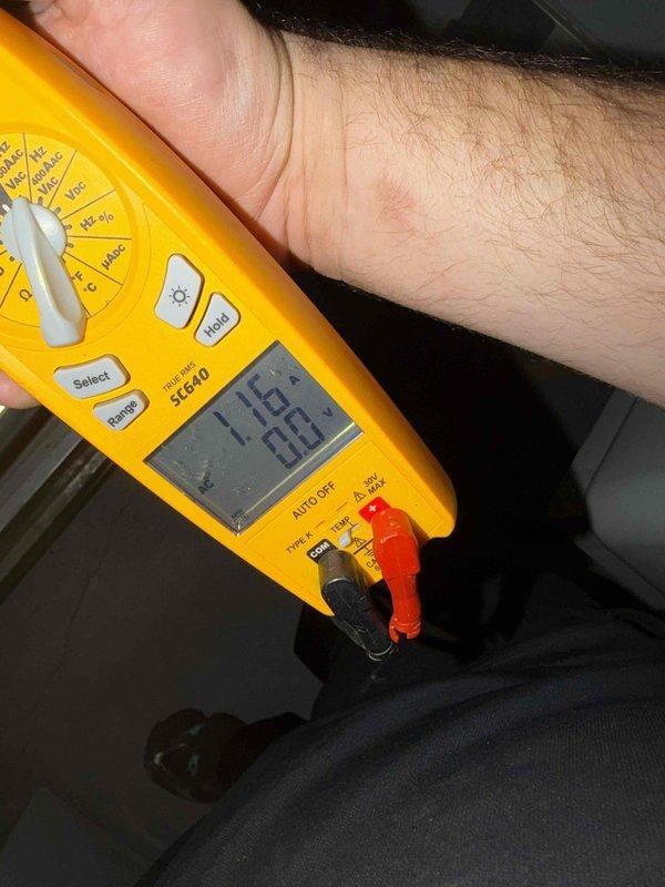 Completed comprehensive winter heating tune-up on 16-year-old heat pump system. Inspected and evaluated air filter condition, finding filter clean with proper airflow. Performed electrical diagnostics using calibrated digital multimeter to verify system voltage, amperage, and component operation within manufacturer specifications.