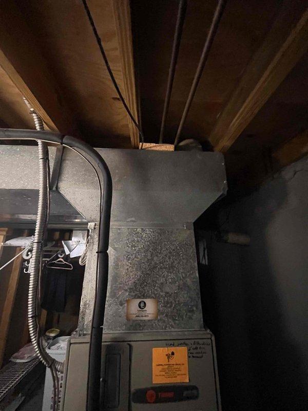 Completed winter heating tune-up and maintenance on 16-year-old heat pump system. Performed comprehensive inspection of HVAC equipment, including furnace/air handler unit and associated electrical components housed in Murray panel. Documented system condition and presented replacement options to customer for aging equipment approaching end of service life.