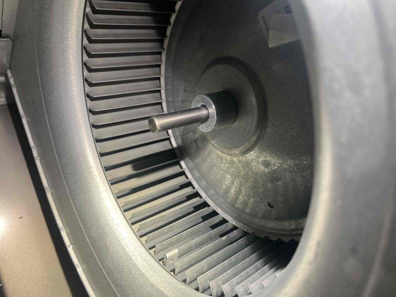 Completed heating tune-up on air handler unit. Performed comprehensive system inspection and diagnostics using calibrated test equipment to verify proper operation. Inspected blower wheel assembly, noting normal dust accumulation on blades consistent with regular operation. All components found operating within manufacturer specifications and system ready for heating season.