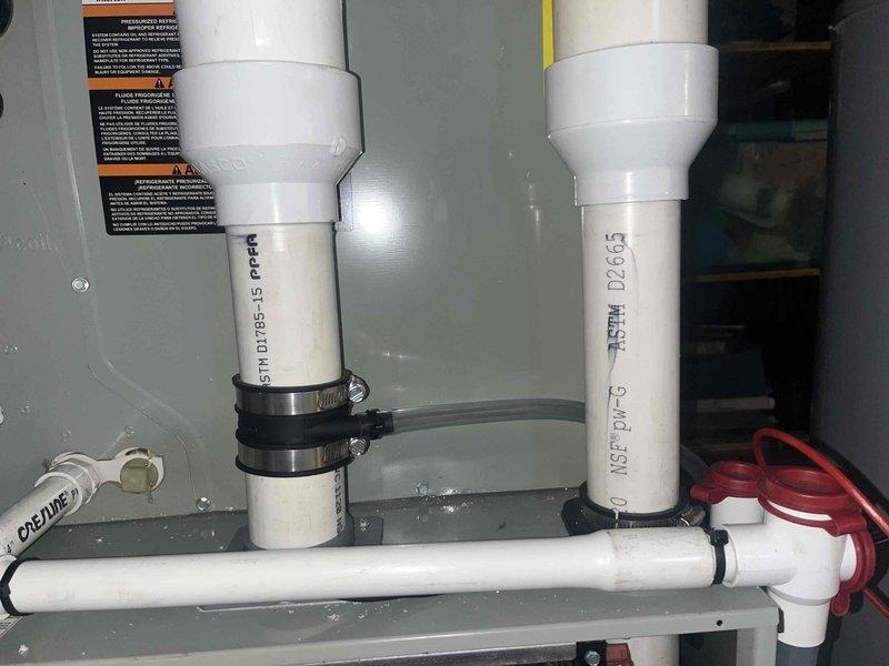 Replaced the defective inducer motor assembly on the furnace under manufacturer warranty. Verified proper operation through a full heating cycle, confirming normal draft, ignition sequence, and safety circuit function. Condensate drain and PVC venting connections were inspected and found secure, with no signs of leaks, corrosion, or damage.