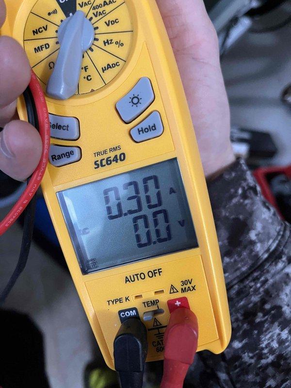 Performed a scheduled heating-season maintenance visit for a maintenance club member, accessing the equipment via the rear entrance. Conducted electrical diagnostics on the system using a True RMS clamp meter, verifying amperage draw (approximately 0.30 A measured) and voltage readings to confirm proper component operation. No visible damage, frost, or corrosion was observed, and the system was left operating normally.