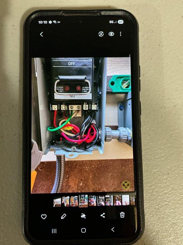 Returned to the job site to install a Square D buck booster transformer in the existing fused disconnect. Terminated the line and load conductors at the terminal block and landed the secondary leads on the X2 and X4 terminals per the wiring configuration. Verified the fuse indicator lights were not lit and that all connections were secure and properly bundled within the enclosure.