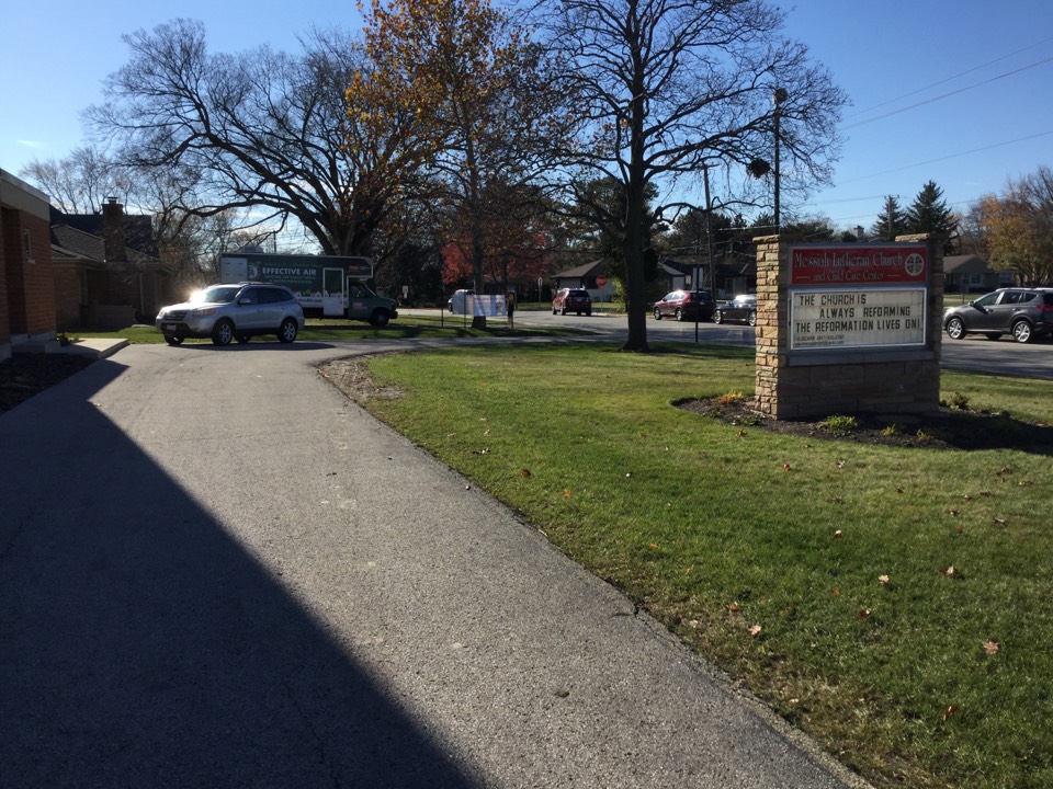 Install Mitsubishi ductless heat pumps at Messiah Lutheran Church class rooms.