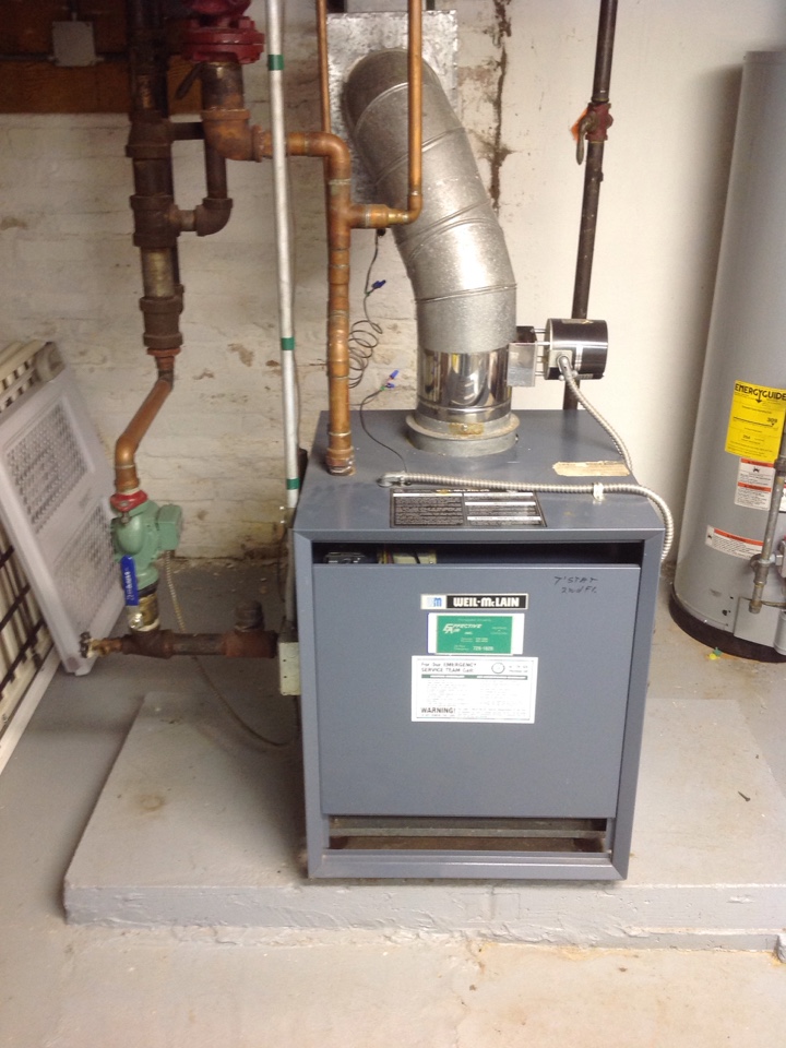 Maintainence on weil McLain boiler 