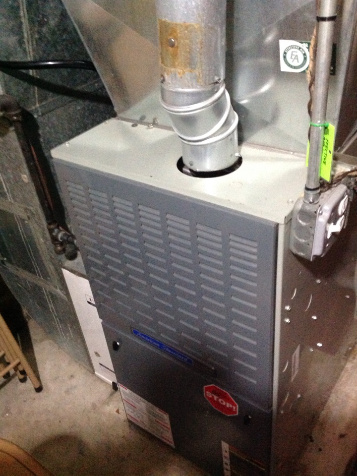Serviced American standard. Furnace