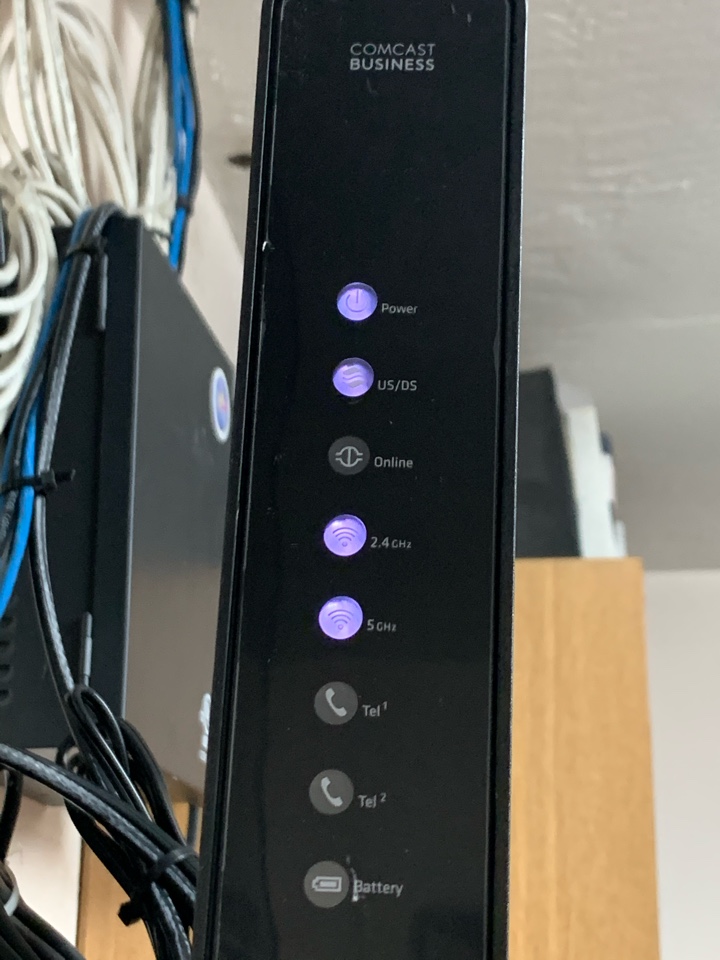 Check the internet and wiring.