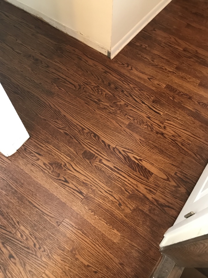 Lincolnshire, IL - Hardwood floors complete. Tile and mortar bed removed, and replaced with wood. Weaved int existing for seamless wide open look. Lincolnshire, IL - Hardwood floors complete. Tile and mortar bed removed, and replaced with wood. Weaved int existing for seamless wide open look.