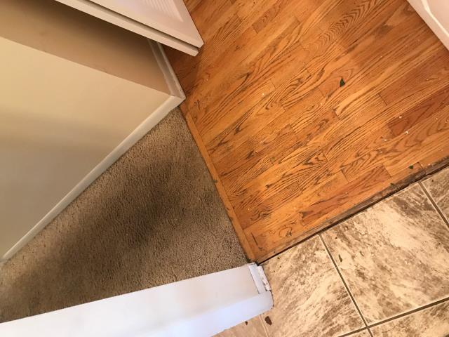 Lincolnshire, IL - Before - Carpet & tile to come out and new flooring weaved in. Lincolnshire, IL - Before - Carpet & tile to come out and new flooring weaved in.
