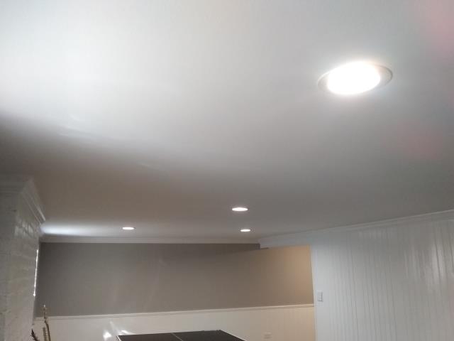 Northbrook, IL - We installed new paneling and painted the whole basement. Also installed new LED lights and dimmers. Northbrook, IL - We installed new paneling and painted the whole basement. Also installed new LED lights and dimmers.