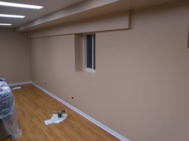 Northbrook, IL - This is a week later, now the walls are repaired and painted. Northbrook, IL - This is a week later, now the walls are repaired and painted.