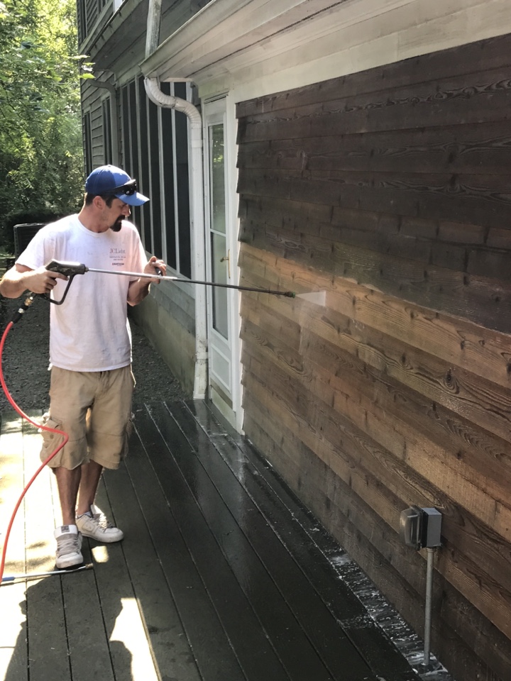 Northfield, IL - Day one of a four day power wash. Northfield, IL - Day one of a four day power wash.