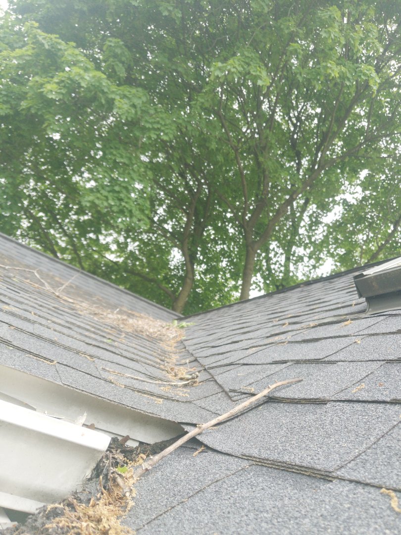 Kent, OH - Cleaning up debris and doing a roof repair. Kent, OH - Cleaning up debris and doing a roof repair.