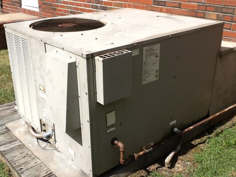 Replaced condensing fan motor on Goodman package unit.