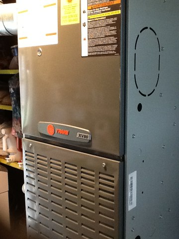 Performed tune up on Trane XV 80 gas furnace.  