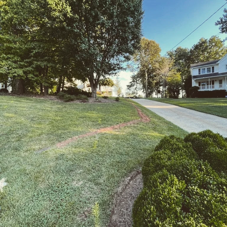 Customer was on vacation when their neighbors called them and said they have water pouring down the driveway into the street. The neighbor called the water department to turn off the water. Once on site, we found water line is the older blue poly piping and has several leaks. We removed the old blue poly piping and installed a new PEX water line from the meter to the home, ran new water line into garage and connected to existing copper inside of the home. We restored water to the home before the homeowner returned from vacation!