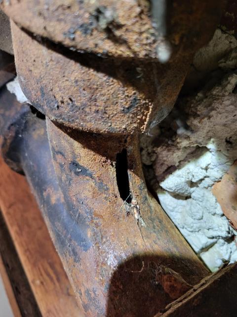 We recently responded to customer's home for a leak in the ceiling. Once we had removed a section of the ceiling and found the cast iron drain piping has rusted out and had holes in the piping and was also severly clogged. We provided customer with a quote to replace this section of cast iron piping with new PVC. We arrived today to perform this work. We removed the old cast iron and installed new PVC piping and reconnected to the appropriate fixtures to resolve the leaks and stoppages. We recently responded to customer's home for a leak in the ceiling. Once we had removed a section of the ceiling and found the cast iron drain piping has rusted out and had holes in the piping and was also severly clogged. We provided customer with a quote to replace this section of cast iron piping with new PVC. We arrived today to perform this work. We removed the old cast iron and installed new PVC piping and reconnected to the appropriate fixtures to resolve the leaks and stoppages.