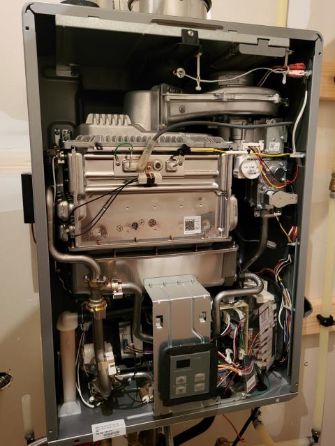 Responded to our customer's home to perform the yearly maintenance on their tankless water heater. We arrived today to perform this work. We flushed the tankless, cleaned all filters and visually inspected the tankless unit for optimal performance. 