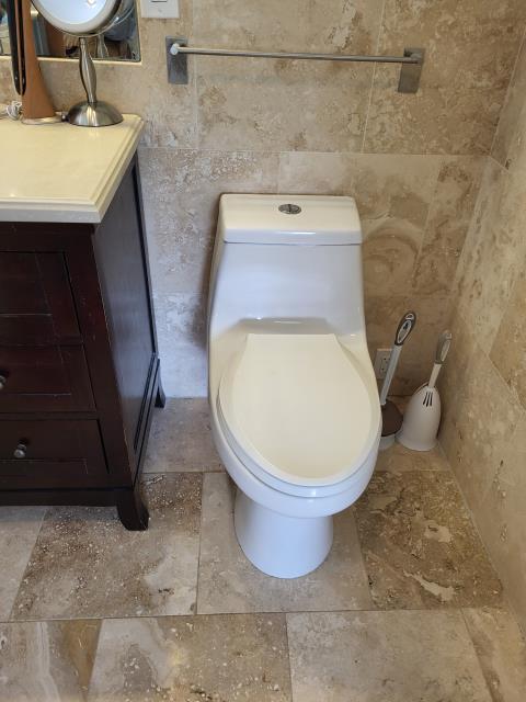 Our customer had contacted us to give her a quote on replacing her two of her toilets with two new bidet styled toilets. Once on site, we discussed the different option and provide customer with a quote to remove the two existing toilets and install two new bidet styled toilet. We are returning next week for this installation. Our customer had contacted us to give her a quote on replacing her two of her toilets with two new bidet styled toilets. Once on site, we discussed the different option and provide customer with a quote to remove the two existing toilets and install two new bidet styled toilet. We are returning next week for this installation.
