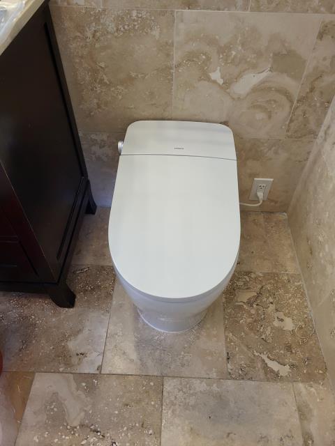 We had recently provided our customer with a quote to install two new bidet toilets. Today we arrived to perform this work. We removed two existing standard toilets and installed two new bidet style toilets with two new toilet flanges and secured to the floor. We had recently provided our customer with a quote to install two new bidet toilets. Today we arrived to perform this work. We removed two existing standard toilets and installed two new bidet style toilets with two new toilet flanges and secured to the floor.
