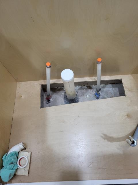 We responded to our customers home to get the kitchen ready for new cabinets. Once onsite, we cut and extended the existing kitchen water lines so they'll be above the new cabinet layout, then capped them off to keep everything sealed. We also took care of two exterior hose bibbs that needed rebuilding. After installation the plumbing is ready for the next step of remodel. 
 We responded to our customers home to get the kitchen ready for new cabinets. Once onsite, we cut and extended the existing kitchen water lines so they'll be above the new cabinet layout, then capped them off to keep everything sealed. We also took care of two exterior hose bibbs that needed rebuilding. After installation the plumbing is ready for the next step of remodel.