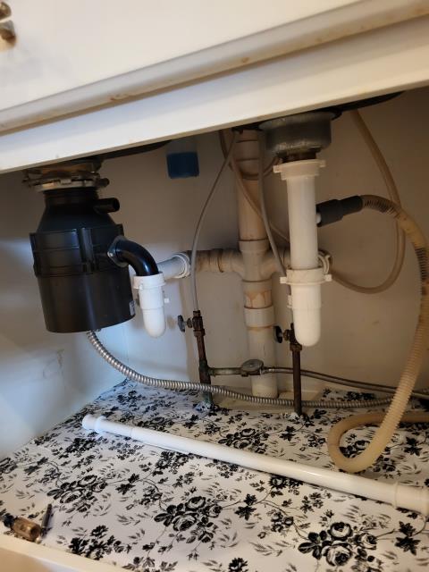  We responded to our customer due to their kitchen countertop being replaced. Once onsite, to prepare for the new countertop installation, we disconnected all the plumbing connections, including the kitchen sink, faucet, drain assembly and garbage disposal. We shut off the water and capped. Once the countertop is set in place, we will return to connect the sink, faucet, disposal, reassemble the drain and P-trap and restore the water supply line.