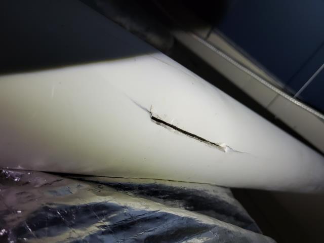 We responded to our customer due to a leak found in the ceiling hallway. Upon inspection, we discovered a broken section of 4" PVC drain pipe that was allowing water to escape into the ceiling cavity. We cut out the damaged section of the pipe and installed a new section of the  4" PVC, securing it with couplings. Once the repair was complete, we ran water through  the line to test leaks.
