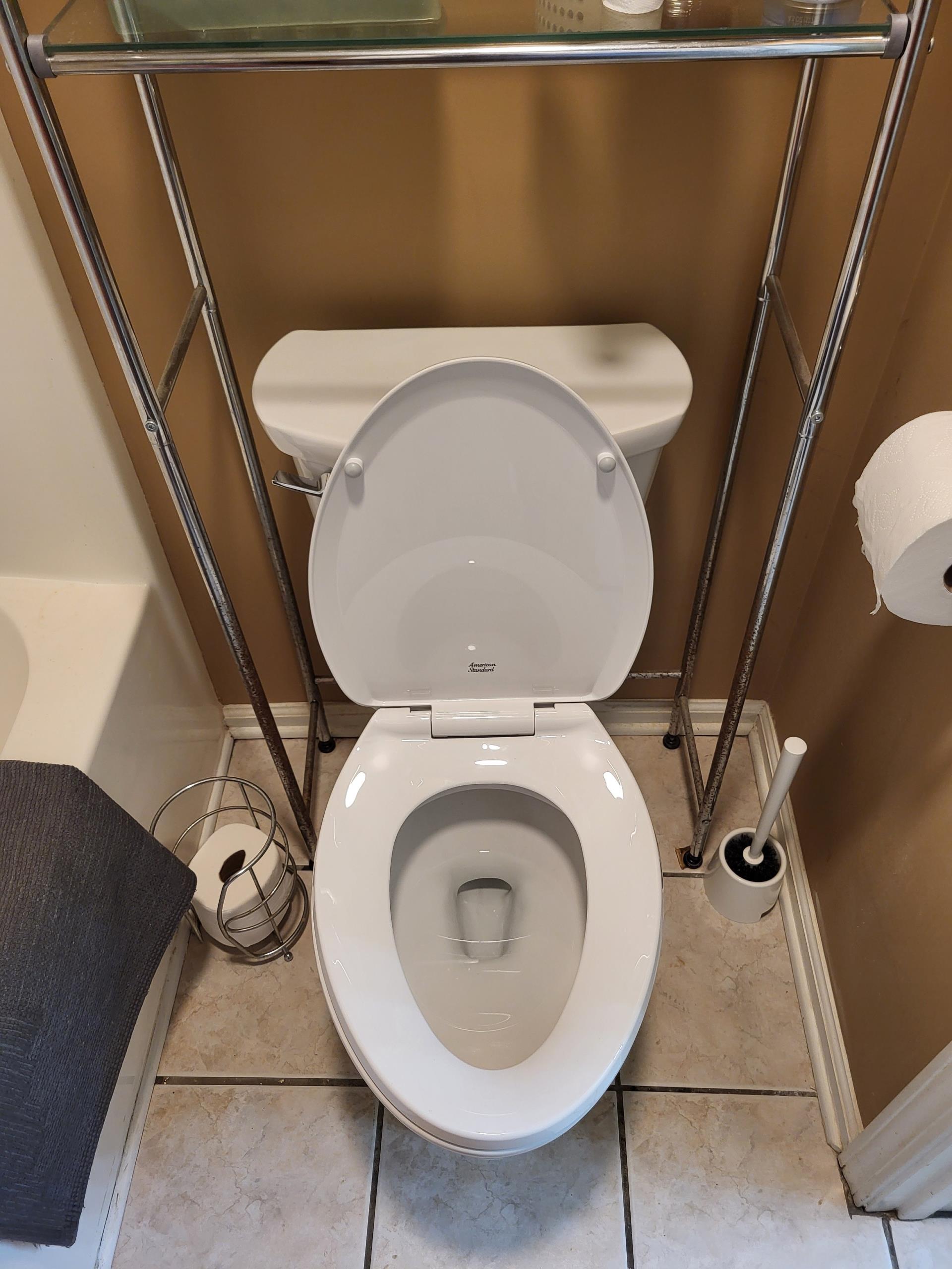 We responded to our customer to replace the toilet in our customers home in the bathroom hallway with a customer supplied toilet. Once on site, we removed the old toilet and set the new one in place, ensuring the wax sea land flange were properly aligned for a secure and leak free fit. Once the toilet installation was completed, we moved downstairs to address a leaking shower. We replaced the shower cartridge to stop the drip and restore proper water control. After both repairs were finished, we tested all fixtures for proper operation and leak free operation.
