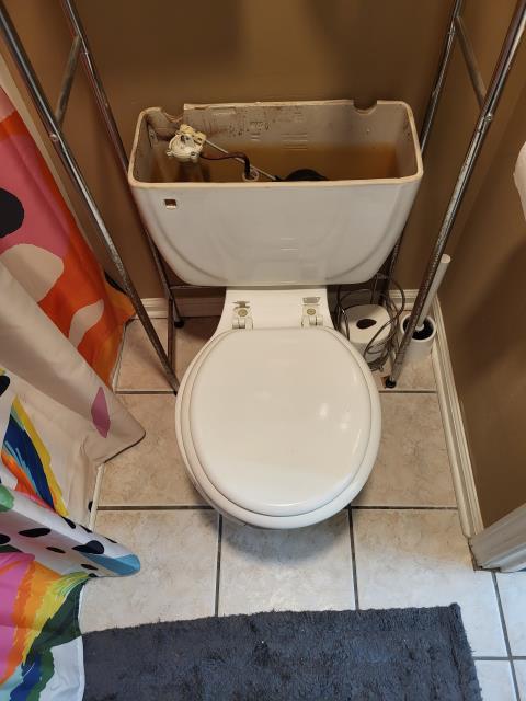 We responded to our customer to replace the toilet in our customers home in the bathroom hallway with a customer supplied toilet. Once on site, we removed the old toilet and set the new one in place, ensuring the wax sea land flange were properly aligned for a secure and leak free fit. Once the toilet installation was completed, we moved downstairs to address a leaking shower. We replaced the shower cartridge to stop the drip and restore proper water control. After both repairs were finished, we tested all fixtures for proper operation and leak free operation.
