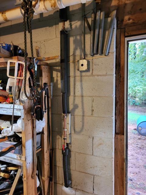 We responded to our customer to replace a hose bibb and its shut off valve located at the back of the house. The existing hose bibb was worn and had started leaking, and then the shut off valve inside was no longer holding properly. To prevent further issues and ensure reliable use, we removed the old components and installed new, high quality replacements. Once installation was complete, we restored water pressure and tested for both the hose and shut off valve or leaks.

