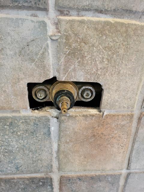 We responded to our customer to complete the shower repair and address the leaking shower valve. The existing gate valves for the master shower were older and not functioning properly, which made isolating the shower difficult and increased the risk of future leaks. We removed both gate valves and replaced them with new quarter turn shut off valves to provide smoother operation and more reliable control of the water supply. After securing the shut off valves, we replaced the shower cartridge to restore proper water flow and temperature regulation. Once all parts were installed, we turned the water back on and performed a full leak inspection at all connections.