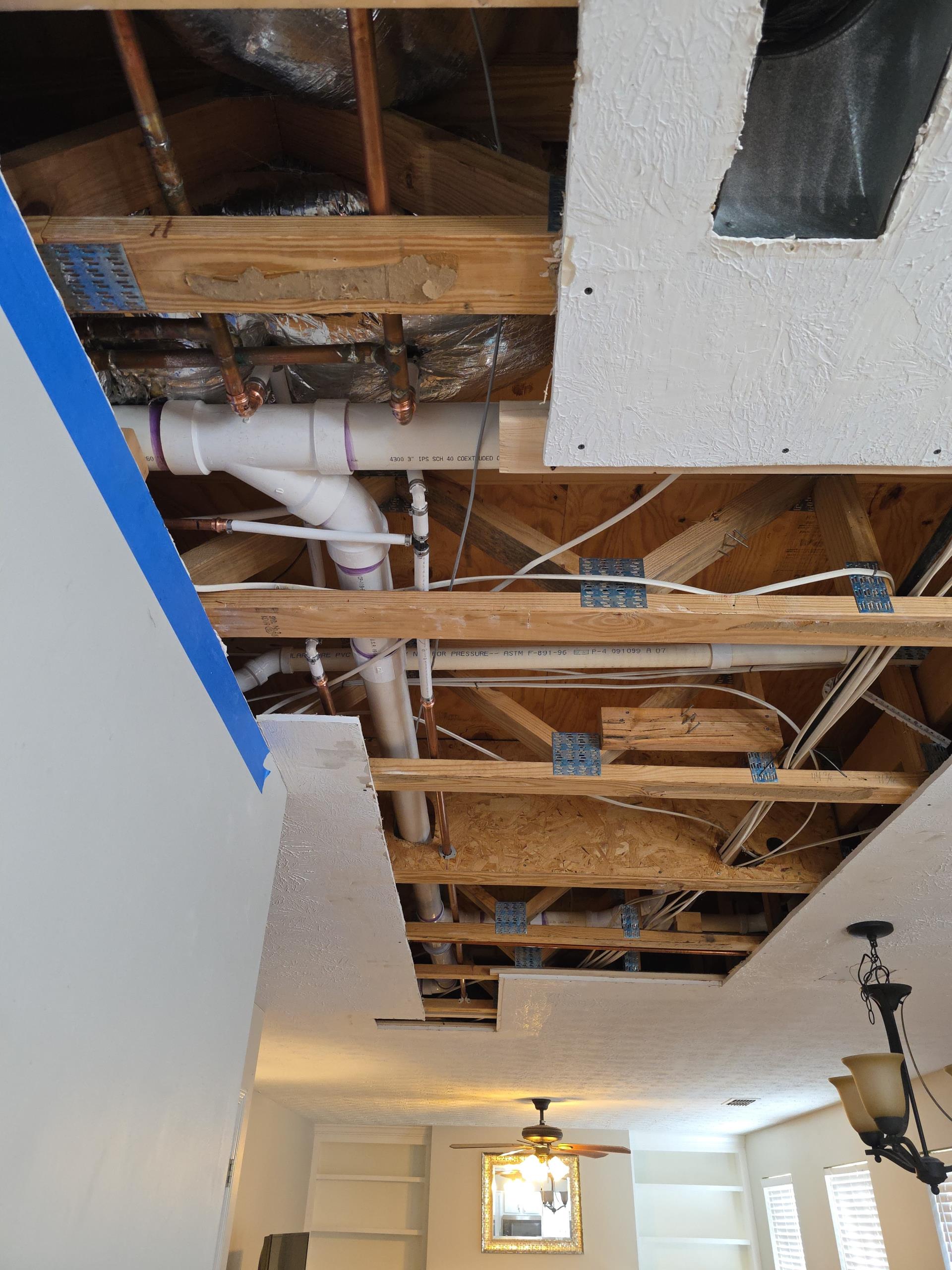 We responded to our customers home due to ongoing drainage issues and multiple signs of failing drain piping. Once on site, we inspected the system, we recommended a full drain repipe to restore proper flow and prevent future backups. We removed the damaged and corroded sections of the existing drain, waste and vent piping and replaced them with new, properly sized PVC piping. All new fittings, traps, and connections were installed with the correct slope to ensure smooth drainage throughout the home. Once the repipe was completed, we performed a full water test on all fixtures to confirm leak free operation and proper venting.  