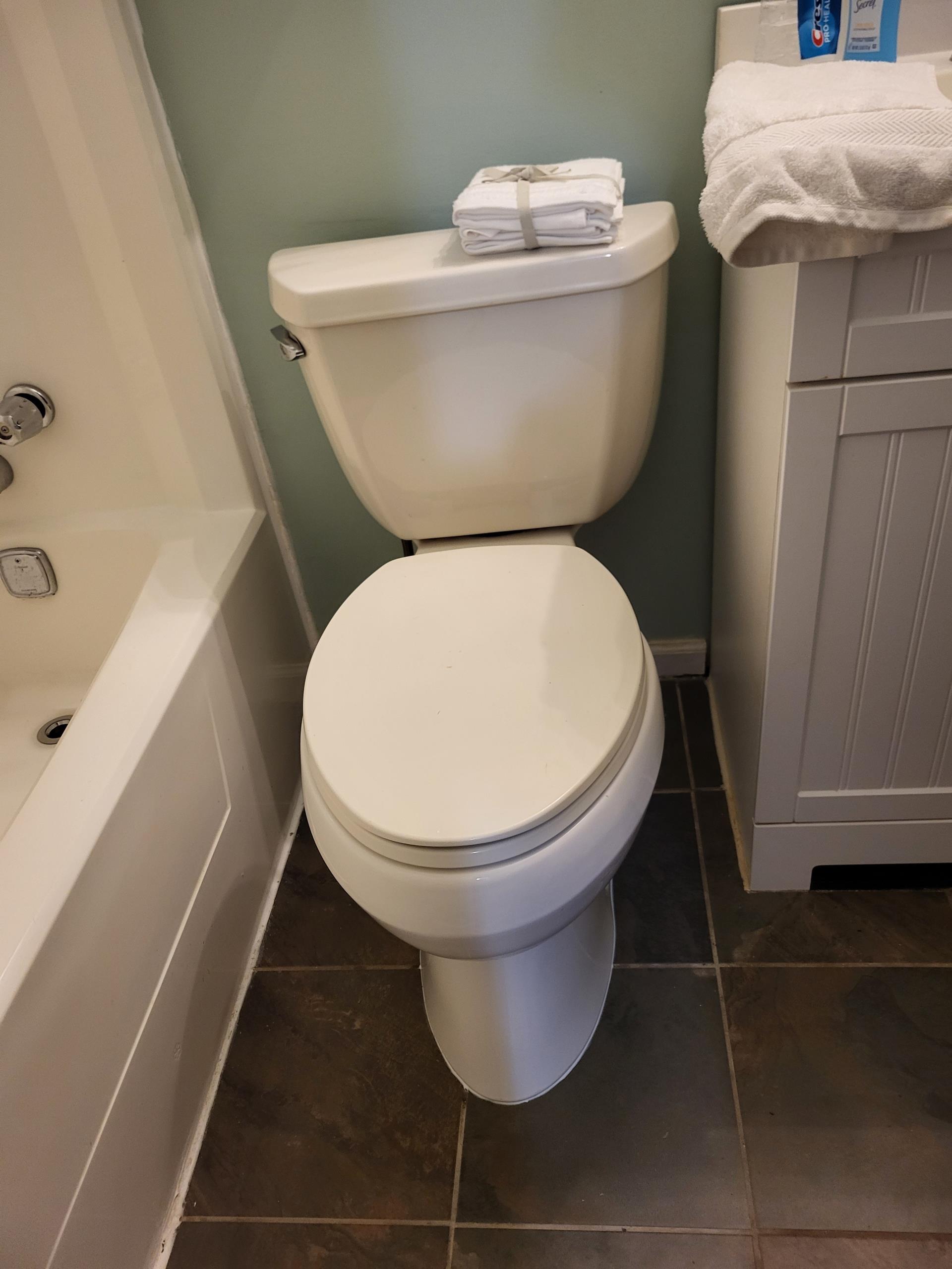 We responded to our customers home for a main line blockage causing drainage issues throughout the house. After inspecting the system, we determined the safest access point was through the toilet flange, so we removed the toilet to reach the main drain line. We than ran our professional drain cleaning equipment through the line to break up the obstruction and restore proper flow. Once the blockage was cleared, we thoroughly flushed the system to confirm the drain line was operating correctly. After verifying everything was running smoothly, we reset the toilet, installed a new wax seal, and secured all mounting hardware to ensure a proper fit. Lastly, we turned the water back on and tested the toilet for leak free, full operation.