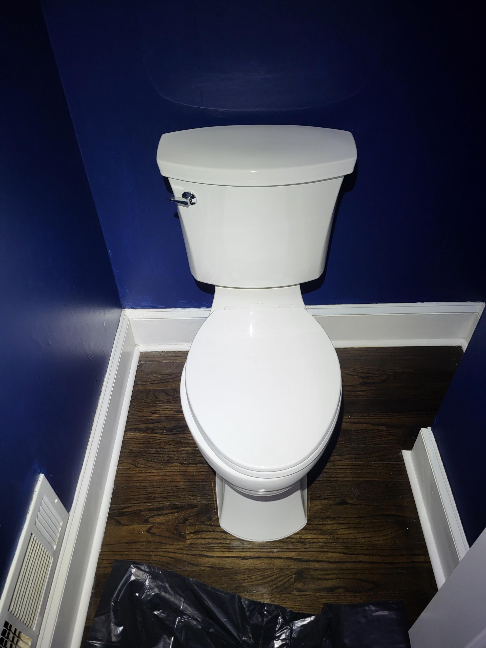 We responded to our customers home to address issues with the toilet connection and aging shut off components at the bathroom sink. Once on site, after inspecting the toilet, we found the existing toilet flange was worn and no longer providing proper seal. After evaluation, we removed the toilet to access the drain connection, replaced the damaged flange , and prepared the area  for secure reset. While on site, we also replaced the lavatory stop valves and supply lines under the bathroom sink, as the old ones were corroded and not operating reliably. Once all the new valves  and supplies were installed, we verified proper water flow and checked for leaks. After completing the repairs, we reset the toilet, installed a new wax seal, and secured the toilet flange for a solid, leak free fit. We turned the water back on and tested the toilet and lavatory connections to confirm proper function and leak free operation throughout the bathroom.