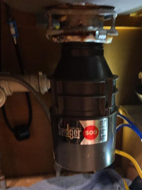 We responded to our customer due to issues with their kitchen sink garbage disposal not operating properly. Upon arrival, we inspected the existing unit and confirmed the disposal had failed due to internal motor wear and loss of horse power performance. We removed the defective unit and installed a new Badger 5 garbage disposal, ensuring all mounting hardware, electrical connections, and drain lines were properly secured. The new disposal was tested for proper motor operation, grinding performance, and leak free plumbing connections. We verified smooth operation of the sink flange, discharge pipe, and p-trap assembly. After final testing, the unit was running quietly and efficiently.   