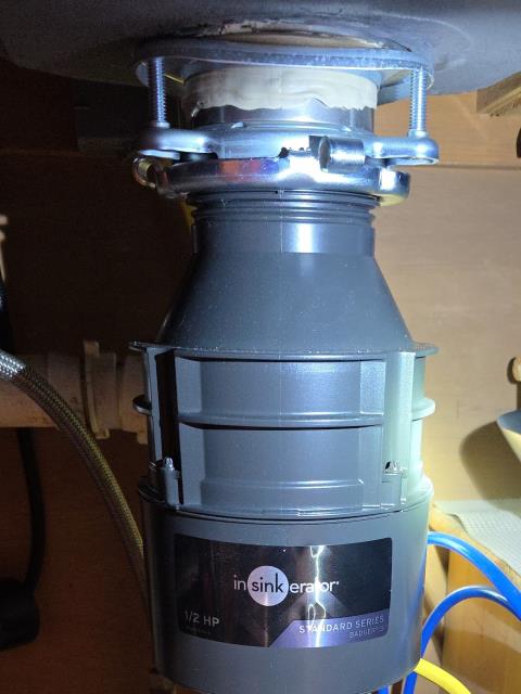 We responded to our customer due to issues with their kitchen sink garbage disposal not operating properly. Upon arrival, we inspected the existing unit and confirmed the disposal had failed due to internal motor wear and loss of horse power performance. We removed the defective unit and installed a new Badger 5 garbage disposal, ensuring all mounting hardware, electrical connections, and drain lines were properly secured. The new disposal was tested for proper motor operation, grinding performance, and leak free plumbing connections. We verified smooth operation of the sink flange, discharge pipe, and p-trap assembly. After final testing, the unit was running quietly and efficiently.   