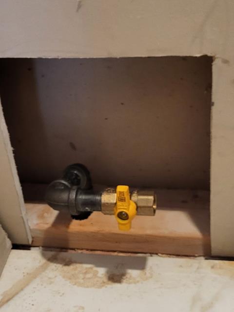 We responded to our customer to install a new gas line to convert our customers stove from electric to gas for improved cooking performance and efficiency. Upon arrival, we verified the existing gas supply and planned the new gas piping route to meet current plumbing and gas required code requirements. The new gas line was properly sized, secured, and connected to ensure safe and reliable operation. All fittings and connections were completed using approved materials and methods. Once installation was complete, we pressure tested the gas line and checked for leaks. We confirmed thee were no gas leaks and that the system was operating safely. The stove is now ready and code compliant gas connection.