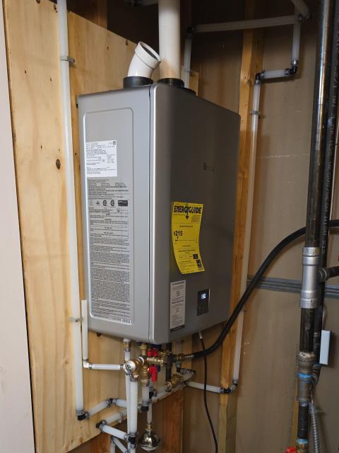 We responded to our customers home to upgrade their water heater system by replacing an 80 gallon electric water heater with a Rinnai tankless water heater. Upon arrival, we disconnected and removed the existing electric unit, we prepared the plumbing and electrical connections to accommodate the new tankless system. The Rinnai tankless water heater was installed to provide on demand hot water, improved energy efficiency, and reduced space usage. We ensured all water lines, venting, and electrical connections were installed to manufacturer specification and local plumbing code. Once installation was complete, we tested the system for proper operation, temperature consistency, and leak free performance.  