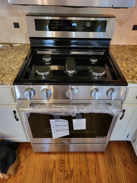 We responded to our customer to address a gas connection for existing kitchen stove. Upon arrival, we installed a new 1/2 inch gas ball shut off valve to provide safe and reliable control of the gas supply to the appliance. A new gas whip was then connected from the shut off valve to the stove to ensure a proper and flexible connection. All fittings were tightened and secured according to code requirements. Once the installation was completed, we performed leak testing on all gas connections using approved method. We also verified proper gas flow to the stove to confirm correct operation. The gas line is now connected and operating leak free. 