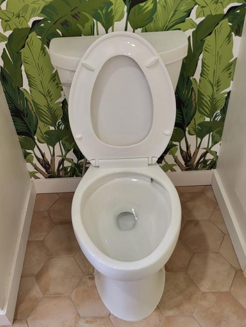 We responded to our customers non profit organization to continue work on their ongoing bathroom remodel. Today, we installed a new Kohler Cimarron Toilet, shower trim with diverter, and a lavatory faucet along with the necessary water supply and drain connections. These upgrades were needed to complete the bathroom remodel and ensure the bathroom is fully functional for daily use. All fixtures were properly set, sealed, and secured. The water and drain lines were connected to ensure proper flow and drainage. Once the installation was completed, we ran water through all fixtures and inspected every connection. Everything is now functioning as intended and is leak free. 