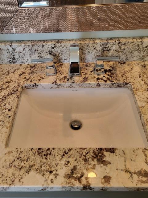 We responded to our customer to replace their existing faucet in the master bathroom with a new eight inch spread faucet that our customer supplied. Upon arrival, we removed the old faucet, and then installed the new faucet and properly aligned it to the sink. We also installed a new pop up drain assembly to ensure smooth operation and proper sealing. Also new thirty inch stainless steel braided supply lines were added to provide a secure and reliable water connection. All fittings were tightened and sealed to prevent future leaks. Once the installation was completed, we turned the water back on and tested the faucet and drain for proper operation. Everything is now functioning correctly and is leak free. 