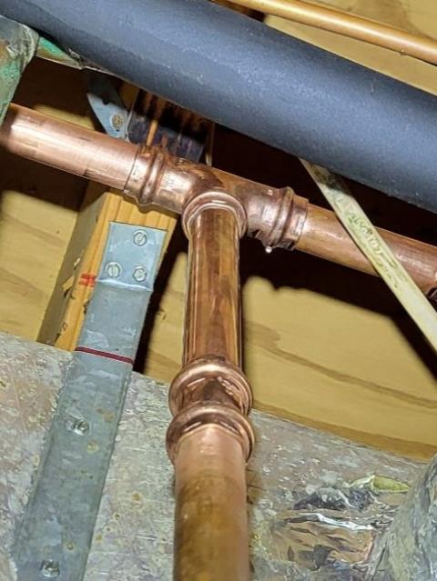 We responded to our customer after they reported receiving a very high water bill, which can often indicate a hidden leak. Upon arrival, we checked the water meter for approximately 15 minutes and confirmed the meter was not spinning, showing no constant  water flow at that time. We also inspected the main water service line and did not find any visible leaks outside. During our evaluation inside the home, we located three separate leaks on copper water lines in the utility room. To resolve this issue, we cut out the damaged copper piping and installed new sections of pipe to restore a secure connection. Once the repair was completed, we turned the water back on and tested for leak free operation. All leaks were fixed and the plumbing system is now operating properly.   