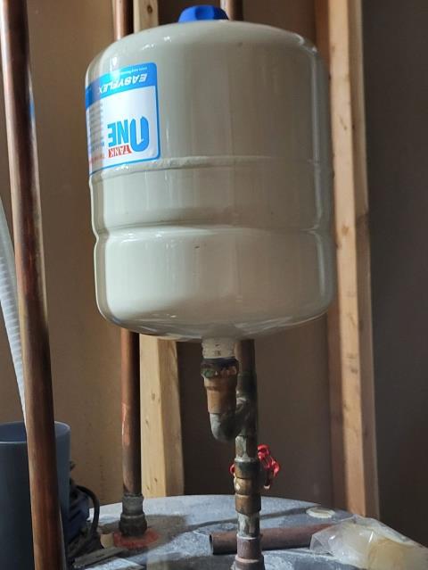 We responded to our customer after they reported a leaking thermal expansion tank near their water heater. A failing expansion tank can cause constant dripping and lead to high water pressure and water heater damage if not addressed. Upon inspection, we confirmed the thermal expansion tank was leaking continuously and no longer functioning properly. To resolve this issue, we removed the failed expansion tank and installed a new replacement. After installation, we turned the water back on and checked the system for leaks ad proper pressure control. Everything tested leak free and and is now operating as designed.  