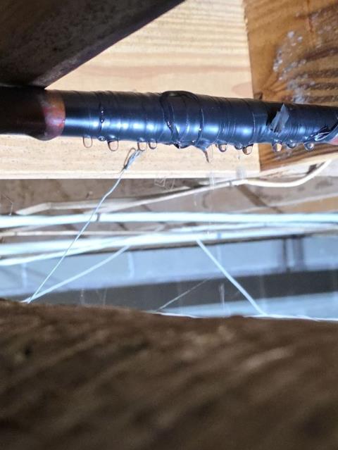 We responded to our customer in Dallas, GA after they reported a water leak in the crawlspace. Upon inspection, we found a pinhole leak in the copper water line. We removed the damaged section and replaced it with new PEX piping for a durable, leak free repair. After installation, we tested the line and confirmed everything is operating properly.